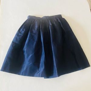 Vintage Michel Goma Paris Navy Flare Skirt 26Wx23L Sz 38
